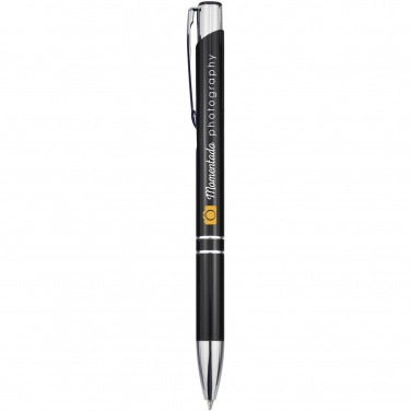 Logotrade promotional merchandise image of: Moneta aluminium click ballpoint pen (black ink)